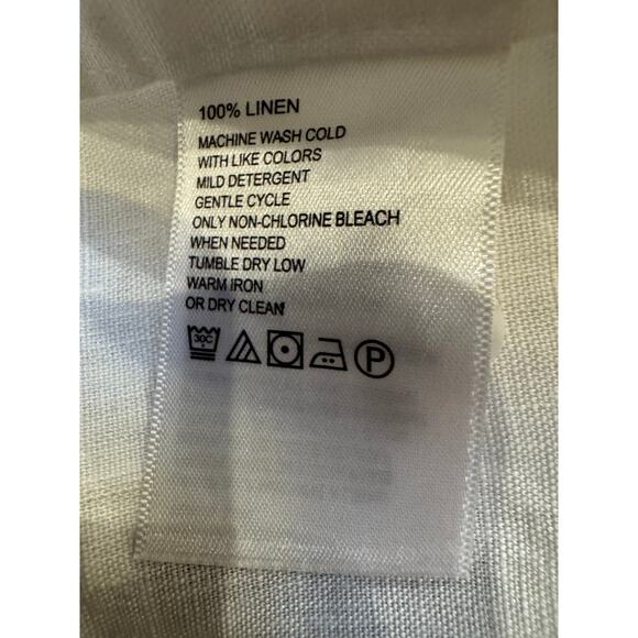 Tommy Bahama Linen Long-Sleeve White Shirt - Size Large (new) - Picture 5 of 5